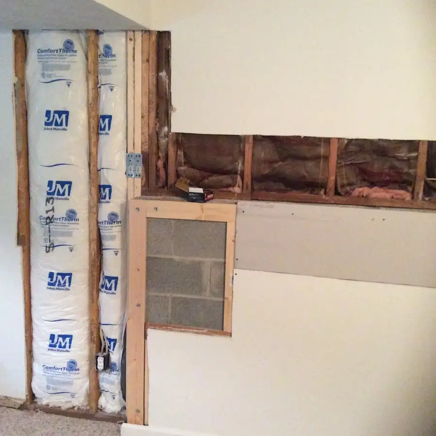 Wall insulation replacement during Contents Cleaning & Restoration in McAlester
